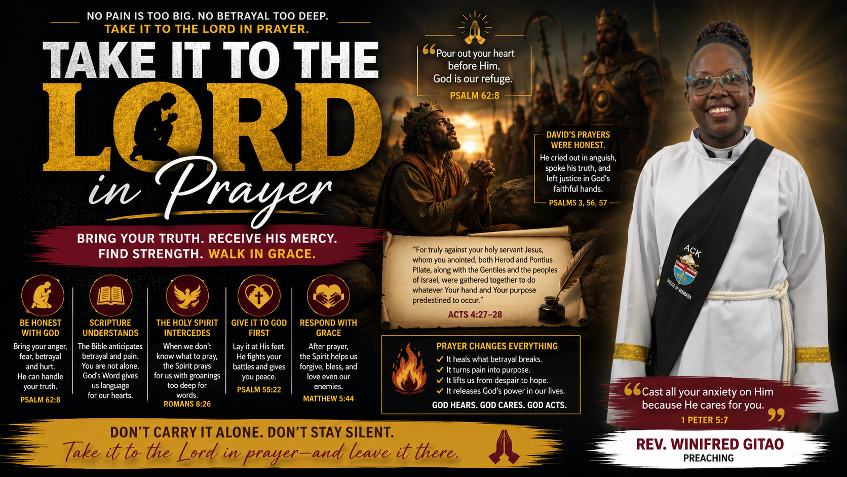 OFFICE SERMON: TAKE IT TO THE LORD IN PRAYER